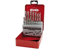 Grąžtas Grąžtų metalui rinkinys RUKO 214214LI; DIN338; HSS-G; 19 vnt.