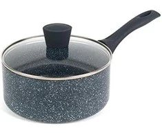 Prikaistuvė su dangčiu Russell Hobbs Nightfall Stone, 20 cm, mėlyno marmuro spalvos