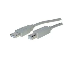 S-Conn Verschiedene Helos USB 2.0 jungties kabelis serija A iki B, 5 m, pilkas