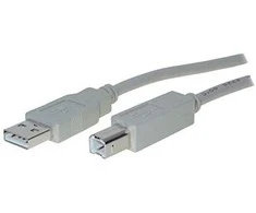 S-Conn Verschiedene Helos USB 2.0 jungties kabelis serija A iki B, 5 m, pilkas