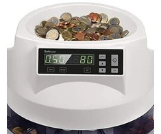 Automatinis Euro monetų skaičiavimo ir rūšiavimo aparatas SAFESCAN 1250