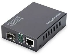 Digitus 10 gigabitų medijos keitiklis RJ45/SFP palaiko 1G, 2.5G, 5G ir 10G tinklus