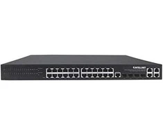 Šakotuvas „Intellinet 561426“ komutatorius su 24 RJ45 gigabito POE+ prievadais, 370 W, 4 mišrios SFP/RJ45 jungtys