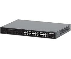 Šakotuvas Intellinet 561891 jungiklis 24x RJ45 Gigabit POE+ 370W, 2x SFP Gigabit, rankinis VLAN