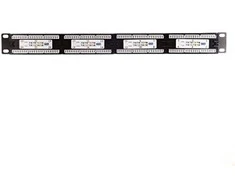 NETRACK 104-05 patch panel 19inch 24-jungtys kat. 5e UTP su lentyna