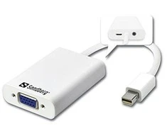 Sandberg Adapteris MiniDP>VGA+Audio