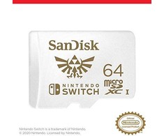 Atminties kortelė SANDISK NINTENDO SWITCH Micro SDXC 64 GB 100/60 MB/s V30 UHS-I U3