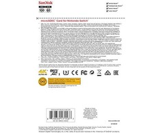 Atminties kortelė SANDISK NINTENDO SWITCH Micro SDXC 64 GB 100/60 MB/s V30 UHS-I U3