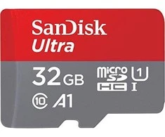 Sandisk 32 GB „Ultra Micro SDHC“ ir SD atminties kortelės adapteris