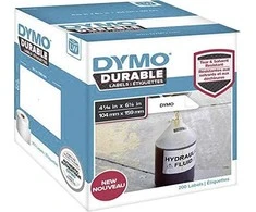 Dymo DYMO Etiketten Kunststoff baltas
