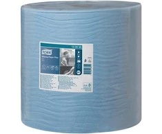 Pramoninis popierius TORK Advanced 420 W1, 130050, 2 sl, 1500 l., 36.9 cm x 510 m, mėlynos spalvos