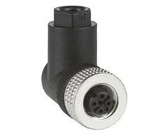Telemecanique Sensors Schneider Electric M12 moteriška kištuko jungtis, 4 kontaktų stačiu kampu (XZCC12FCM40B)