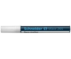 Kreidinis žymeklis SCHNEIDER Deco Marker Maxx 265, 2-3mm, balta
