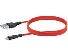 USB kabelis Schwaiger USB-A - Žaibas 1.2 m Raudona (LPRO410501)