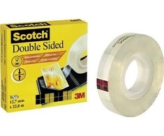 Dvipusė lipni juosta SCOTCH 665, 12 mm x 23 m, skaidri