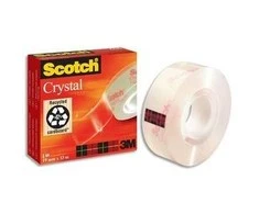 Lipni juostelė 3M Scotch Crystal Clear 600, 19 mm x 33 m, ypač skaidri