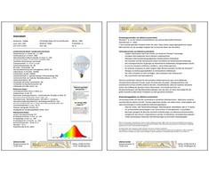 „Segula LED Bridge Globe 125 Curved Plus“ permatomas E27 6,5W 1900K