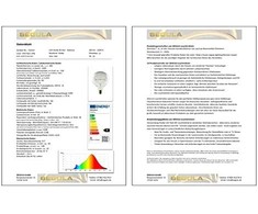 Segula LED Globe 95 permatomas - Balance E27 3W 2200K ściemnialny