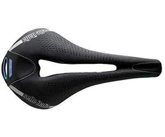 Selle Italia Bike GEL SUPERFLOW L (id rungtynės - L3) TI 316 Tube 7, fibra- tek - Mokka, 320g juoda ir mėlyna (NEW)