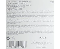 Sensai Kompaktinė pudra apsauganti nuo senėjimo požymių Kanebo Cellular Performance Total Finish Foundation TF22 Natural rusvai gelsvas