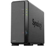 Serveris SYNOLOGY DS124 1-Bay NAS RTD1619B 1GB RAM