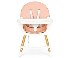 Ecotoys Maitinimo kėdutė Eko Žaislas Bangos 2in1 Rožinė