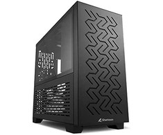 Sharkoon MS-Z1000, Tower-case - juodas, Seitenteil from gehrtetem Glas