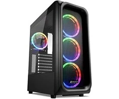 Midi Sharkoon TK5M RGB Juodas