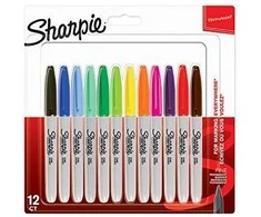 Markerių rink. „Sharpie" 12 vnt.