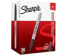 Sharpie smulkūs juodi žymekliai (36 vnt.) - 2025040