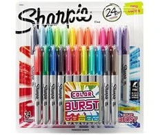Markerių rinkinys Sharpie Fine Color Burst 24 spalvos - 1956292
