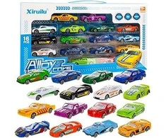 Kruzzel Spalvoti automobiliai / spyruoklės 1: 64- 16 vnt. kruzelis 20352