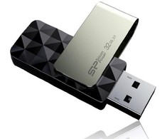 Silicon Power Blaze B30 32 GB, USB 3.0, Juodas