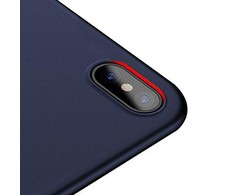 Dėklas iLike Xiaomi Mi 8 Lite Matt TPU case Dark Mėlyna