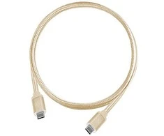 USB kabelis SilverStone USB-C - USB-C 1 m aukso (SST- CPU06G- 1000)