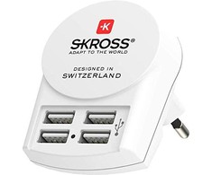 SKROSS sieninis USB įkroviklis 4x A tipo