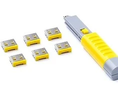 Smart Keeper Smart Keeper SmartKeeper Basic "USB-A prievado" blokatorius gelb 6 Stk. + Key