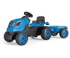 „Smoby XL Mėlyna Traktor for Pedal“ su priekaba