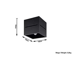 Sollux Lighting Lubinis šviestuvas LOBO juodas