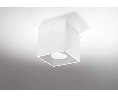 Lubinis šviestuvas Sollux Plafonas QUAD 1 baltas