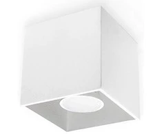 Lubinis šviestuvas Sollux Plafonas QUAD 1 baltas