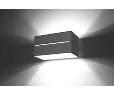 Sollux Lighting Sieninis šviestuvas LOBO MAXI pilkas