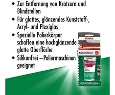SONAX Skaidraus plastiko įbrėžimų šalinimo priemonė, 75ml 305000