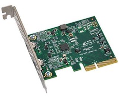 Kontrolierius Sonnet PCIE 3, 0 x 4 - 2x USB- C 3, 2 generolas 2 Allegro USB- C PCIE (USB3C- 2PM- E)