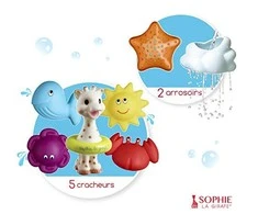 VULLI Sophie la girafe vonios žaislai 7 vnt. 10 m+ Fresh Touch 523428