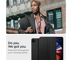Spigen Urban Fit, juodas - iPad Pro 12.9" 2022/2021