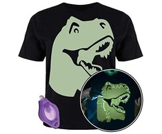 Splat Planet šviečiantys tamsoje marškinėliai, Dinozauras, Dydis: 12 - 13 metai