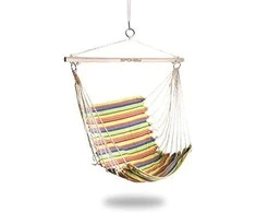 Hamakas Spokey Bench Dryžuota geltona