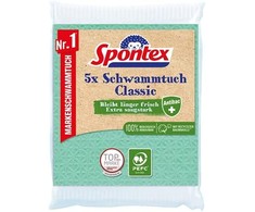 Spontex Spontex Schwammtuch Classic Antibac PEFC 5er Pack