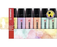 BOSS HIGHLIGHTER 6 SPALVŲ PASTELINIS MIŠINIS STABILO 70/6-2